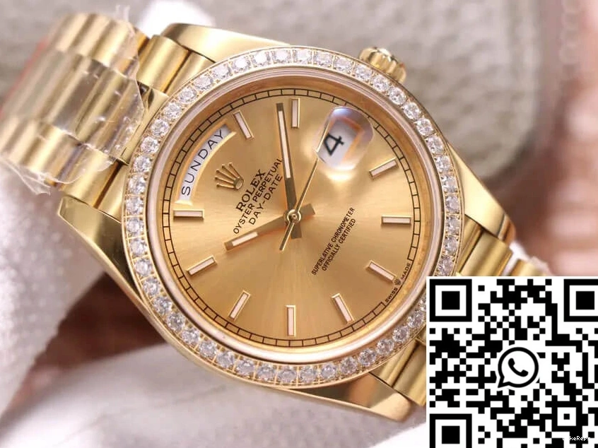 Day-Date EW Dial Factory M228348RBR-0008 Champagne Rolex 1130